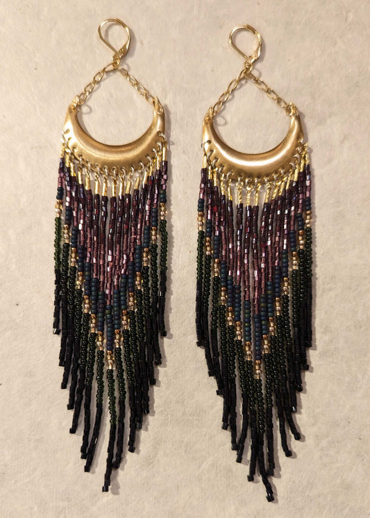 Anna Mystical Forest Beaded Earrings