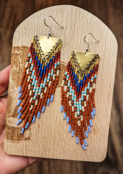 Sanna Southwest Terracotta Beaded Earrings