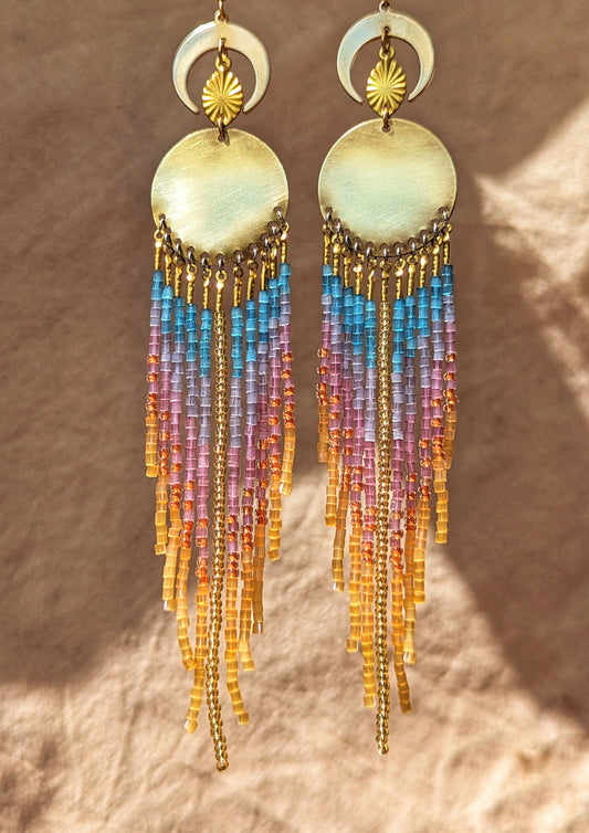 Rayos de Sol Beaded Earrings