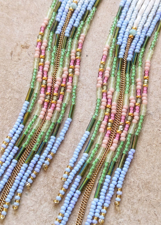 Flora Rose Beaded Earrings