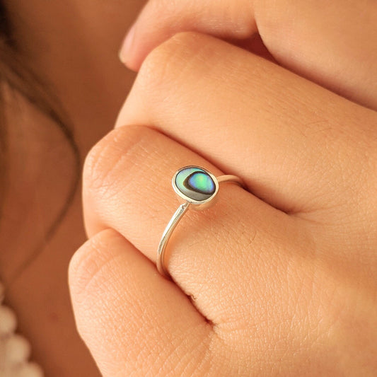 Sterling Silver Abalone Ring