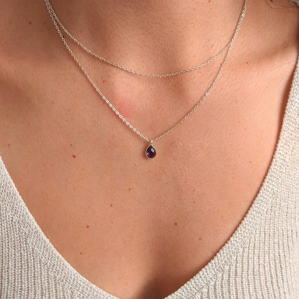 Charlotte Amethyst Layer Necklace