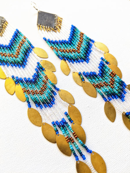 Boucles d'oreilles perles Adelita Blue Horizon