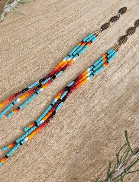 Quannah Chasinghorse Beaded Threader Earrings