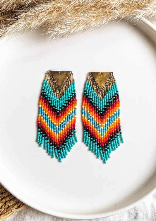 Ha'a Turquoise Classic Native Earrings