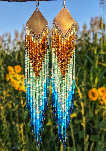 Malibu Satin Beaded Earrings