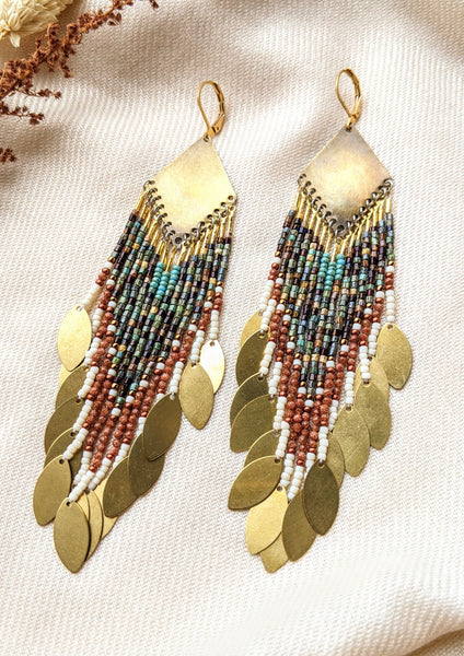 Ruth Picasso Sandstone Beaded Earrings