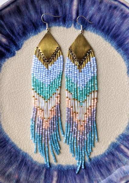 Boucles d'oreilles perlées Marina Del Rey