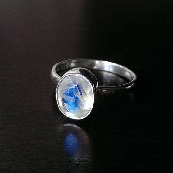 Chimamanda Moonstone Silver Ring