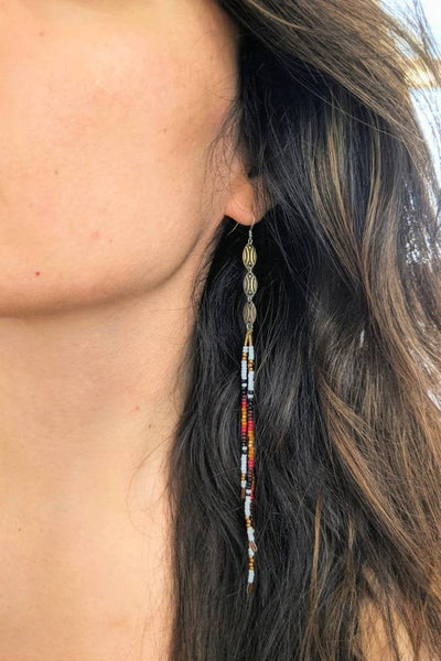 Lozen Classic Native Beaded Earrings